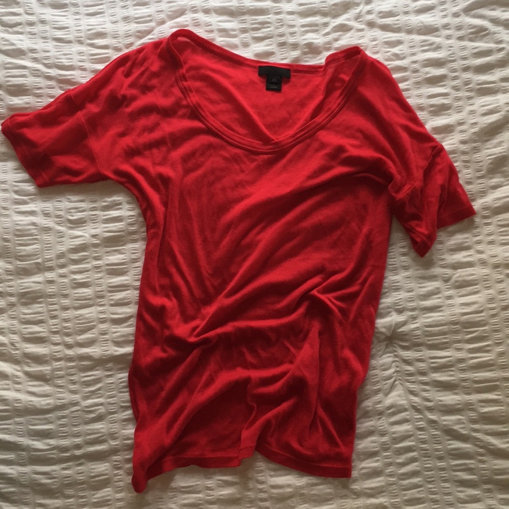 J Crew Cashmere-blend Scoop-neck Tee